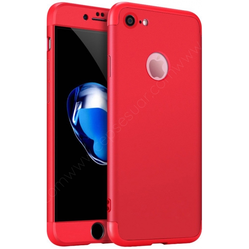 Benzerlik zamanla serüvenci  Apple iPhone 6/6S Plus Kılıf 3 Parça 360 Tam Koruma Slim Fit Kırmızı fiyatı  ve özellikleri